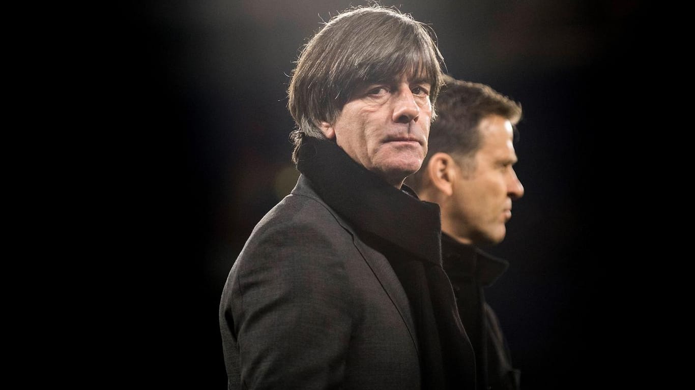 Ex-Bundestrainer Joachim Löw (li.) und Nationalmannschaftsdirektor Oliver Bierhoff: Die Wege trennten sich nach der EM 2021.