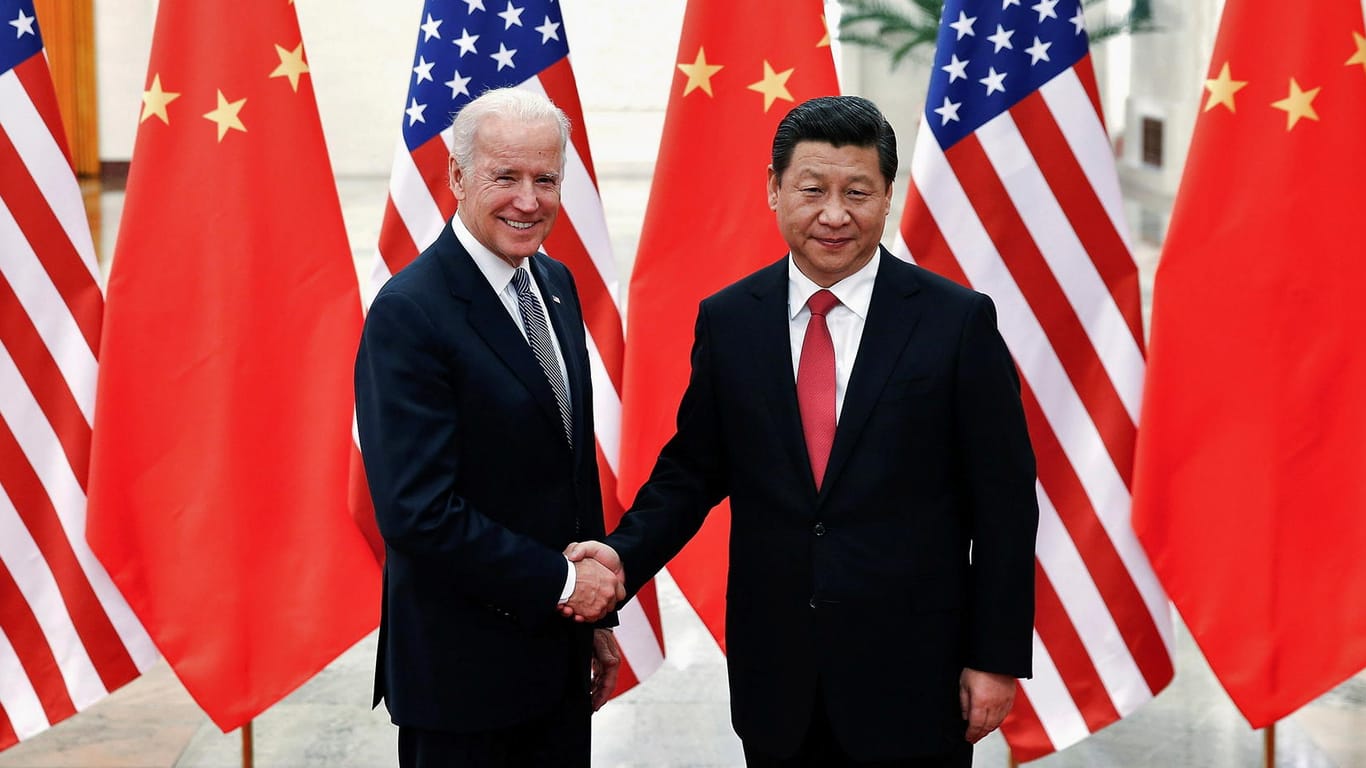Der chinesische Präsident Xi Jinping und sein US-amerikanischer Amtskollege Joe Biden (Archivbild): Beide Staaten haben sich auf ein Klimaabkommen geeinigt.