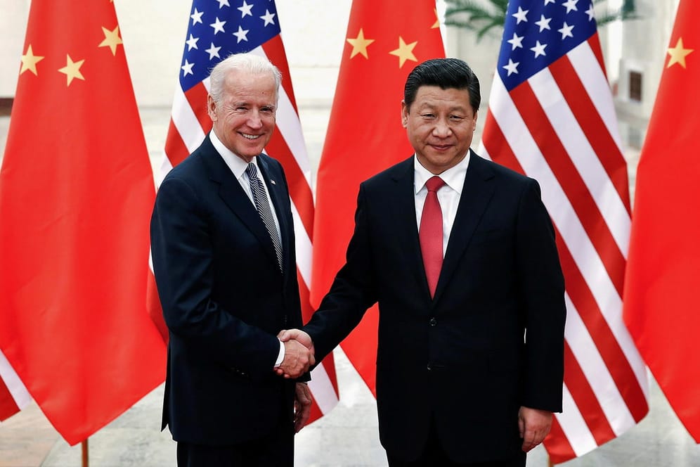 Der chinesische Präsident Xi Jinping und sein US-amerikanischer Amtskollege Joe Biden (Archivbild): Beide Staaten haben sich auf ein Klimaabkommen geeinigt.