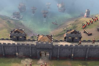Dicke Schiffe, dicke Mauern und dicke Kanonen: "Age of Empires IV" macht Spielerinnen und Spieler zu Lenkern großer Reiche und ihrer Heere.
