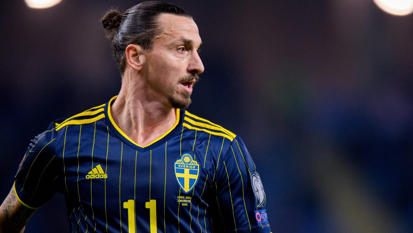 Zlatan Ibrahimovic: Der schwedische Torjäger enttäuschte mit seinem Team in Georgien.