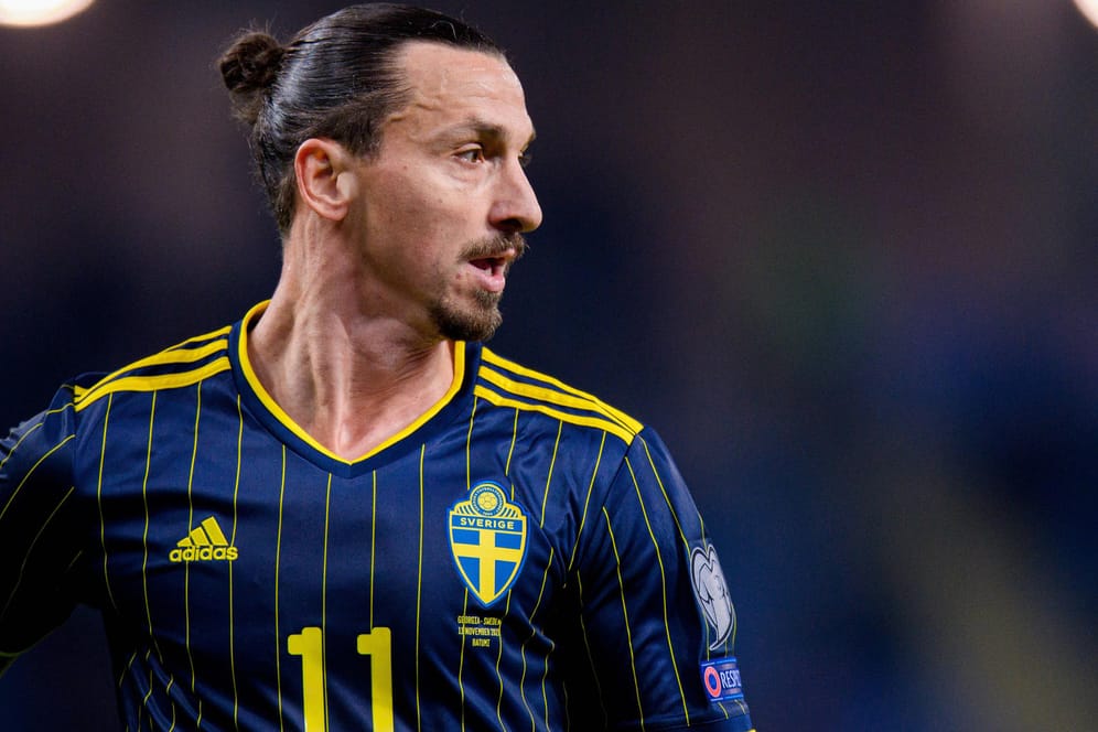 Zlatan Ibrahimovic: Der schwedische Torjäger enttäuschte mit seinem Team in Georgien.