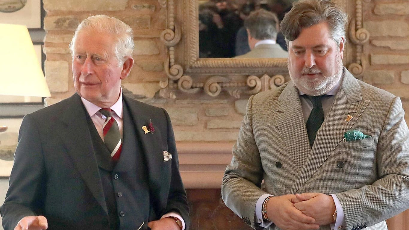 Prinz Charles und Michael Fawcett im Jahr 2019: Die beiden Männer arbeiten nicht länger zusammen.