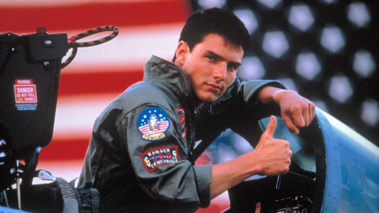 Tom Cruise: In den Achtzigerjahren war er mit dem Hochgeschwindigkeitsstreifen "Top Gun" sehr erfolgreich.