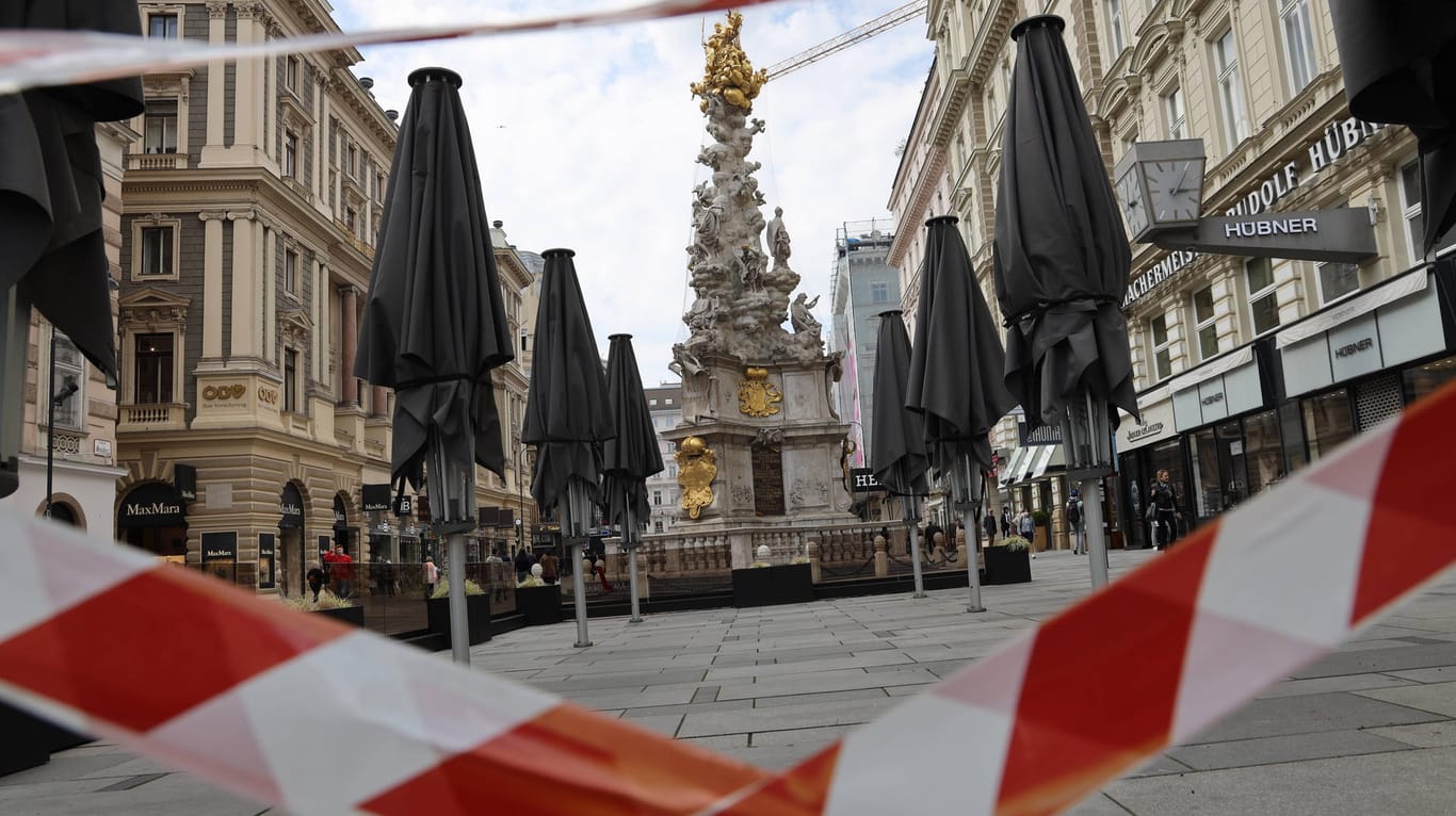 Absperrung am Stephansplatz in Wien: Österreich verschärft die Maßnahmen für Ungeimpfte.