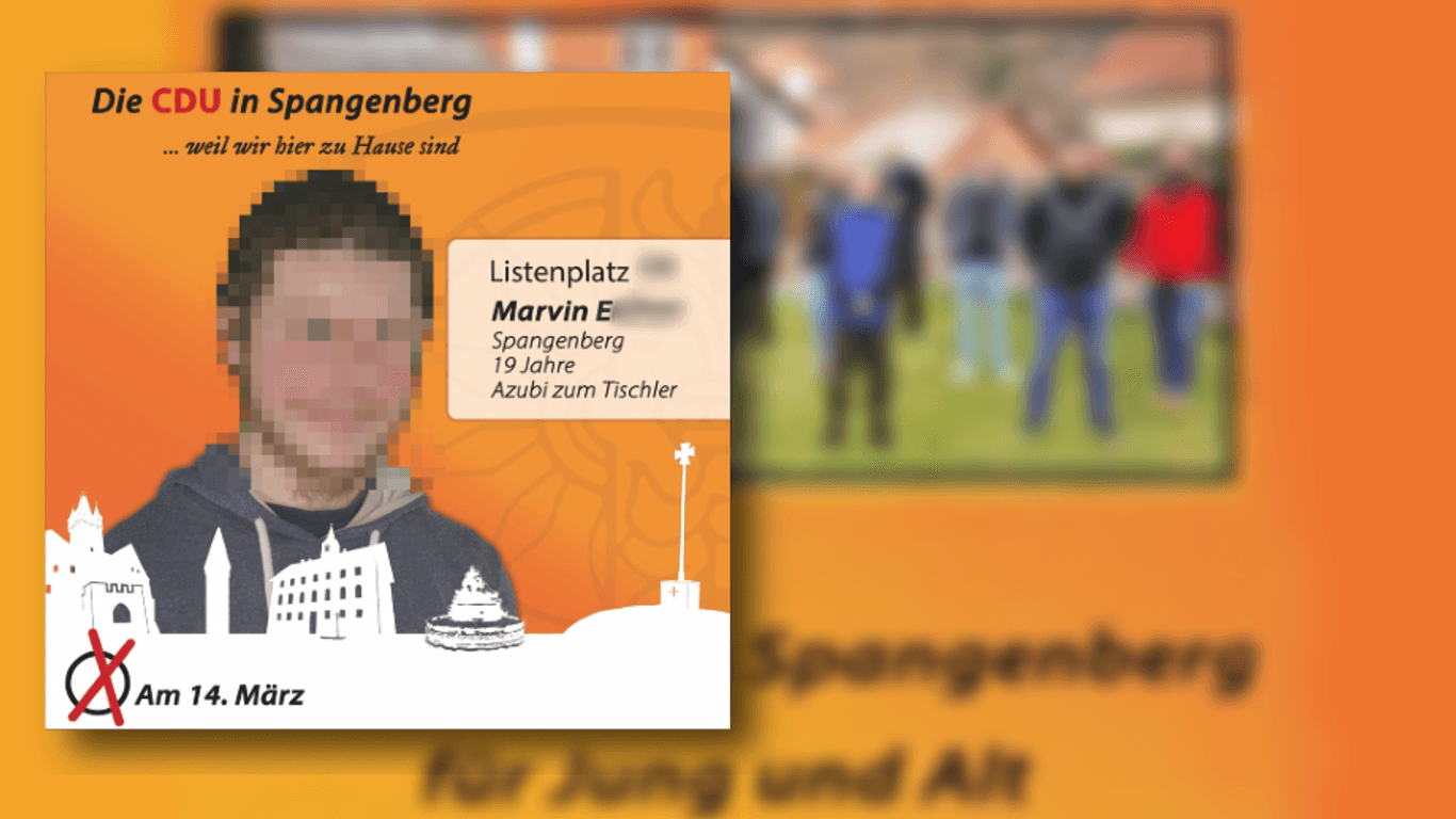 Marvin E.: Der inzwischen 20-jährige Terrorverdächtige kandidierte für die CDU im nordhessischen Spangenberg. Mitglied der Partei war er nicht.