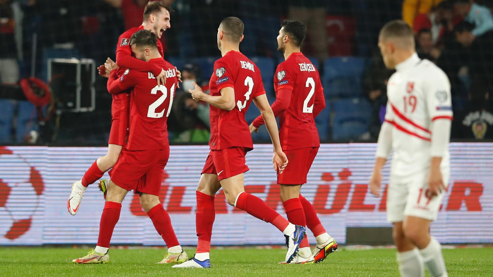 Jubel bei der Türkei im Spiel gegen Gibraltar.