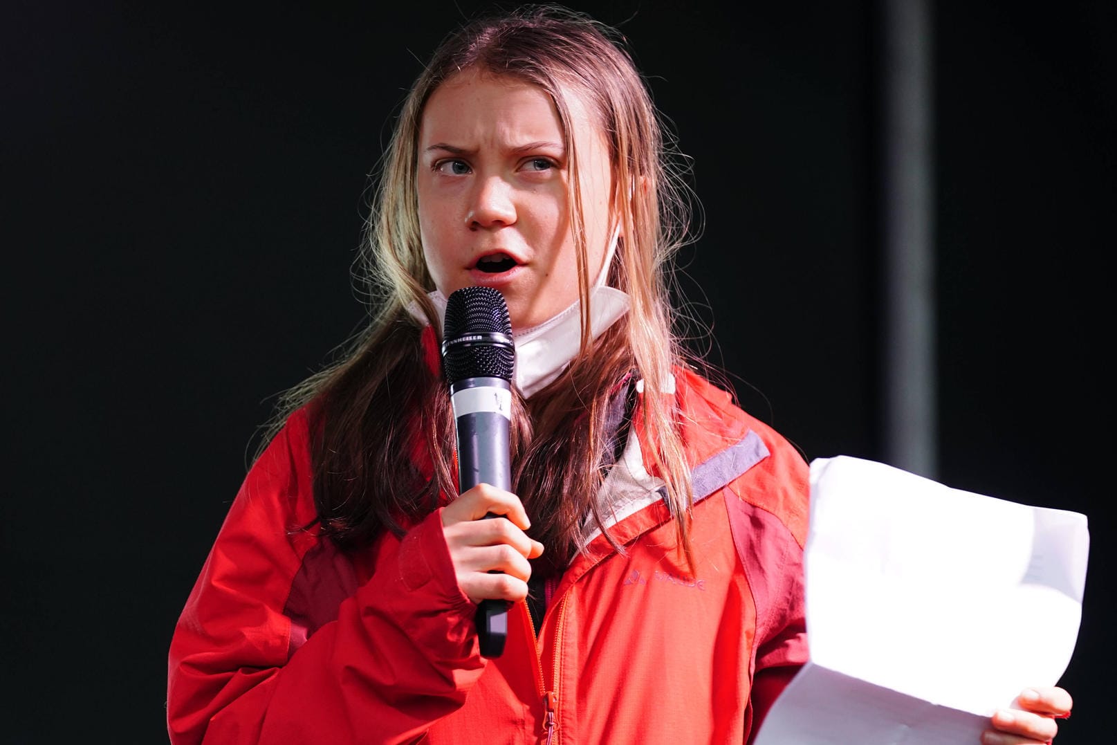 Greta Thunberg spricht in Glasgow: Klimaaktivisten haben das Ergebnis des UN-Klimagipfels kritisiert.