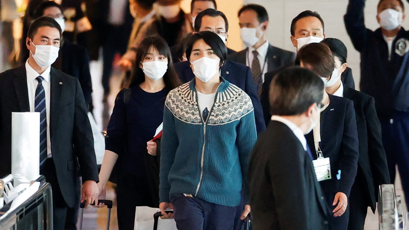 Mako von Japan und ihre Mann Kei Komuro haben Japan verlassen.