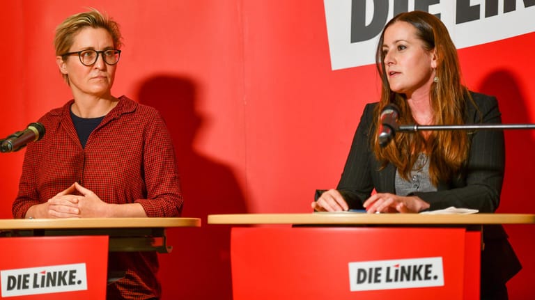Susanne Hennig-Wellsow (l.) und Janine Wissler: Die Linken-Vorsitzenden stehen vor einer gewaltigen Aufgabe.