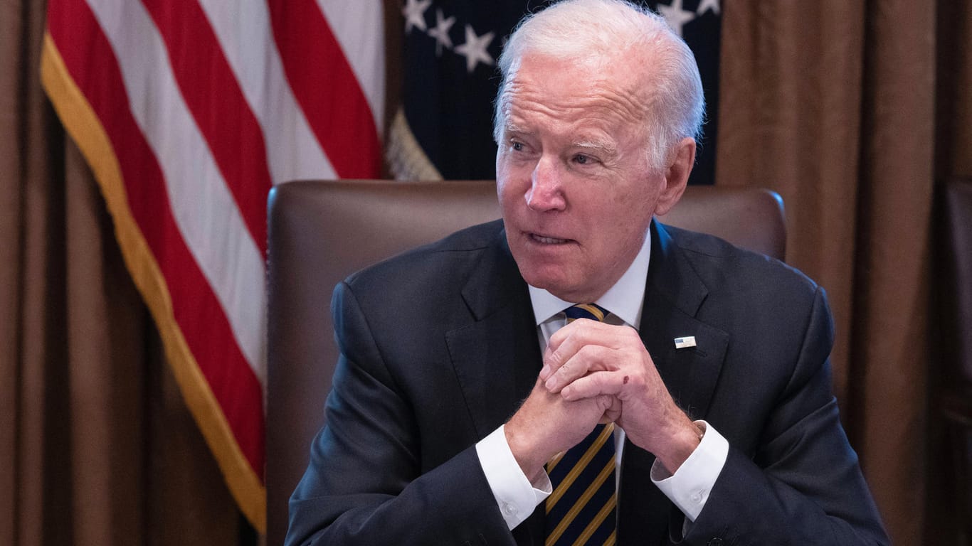 Joe Biden: Die Zustimmungswerte des US-Präsidenten sind in drei aufeinanderfolgenden Umfragen gefallen.