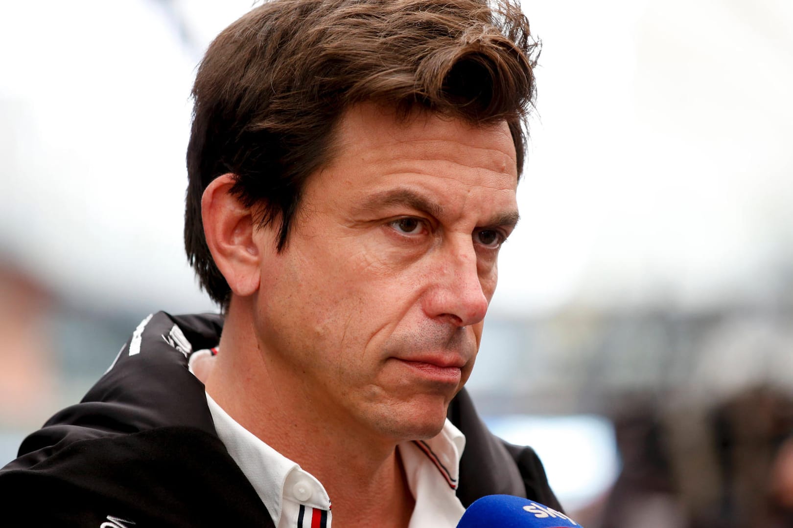 Verärgert trotz des Sieges von Lewis Hamilton: Mercedes-Teamchef Toto Wolff.