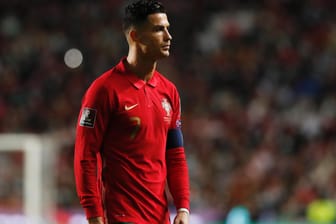 Enttäuscht: Cristiano Ronaldo im Spiel gegen Serbien.