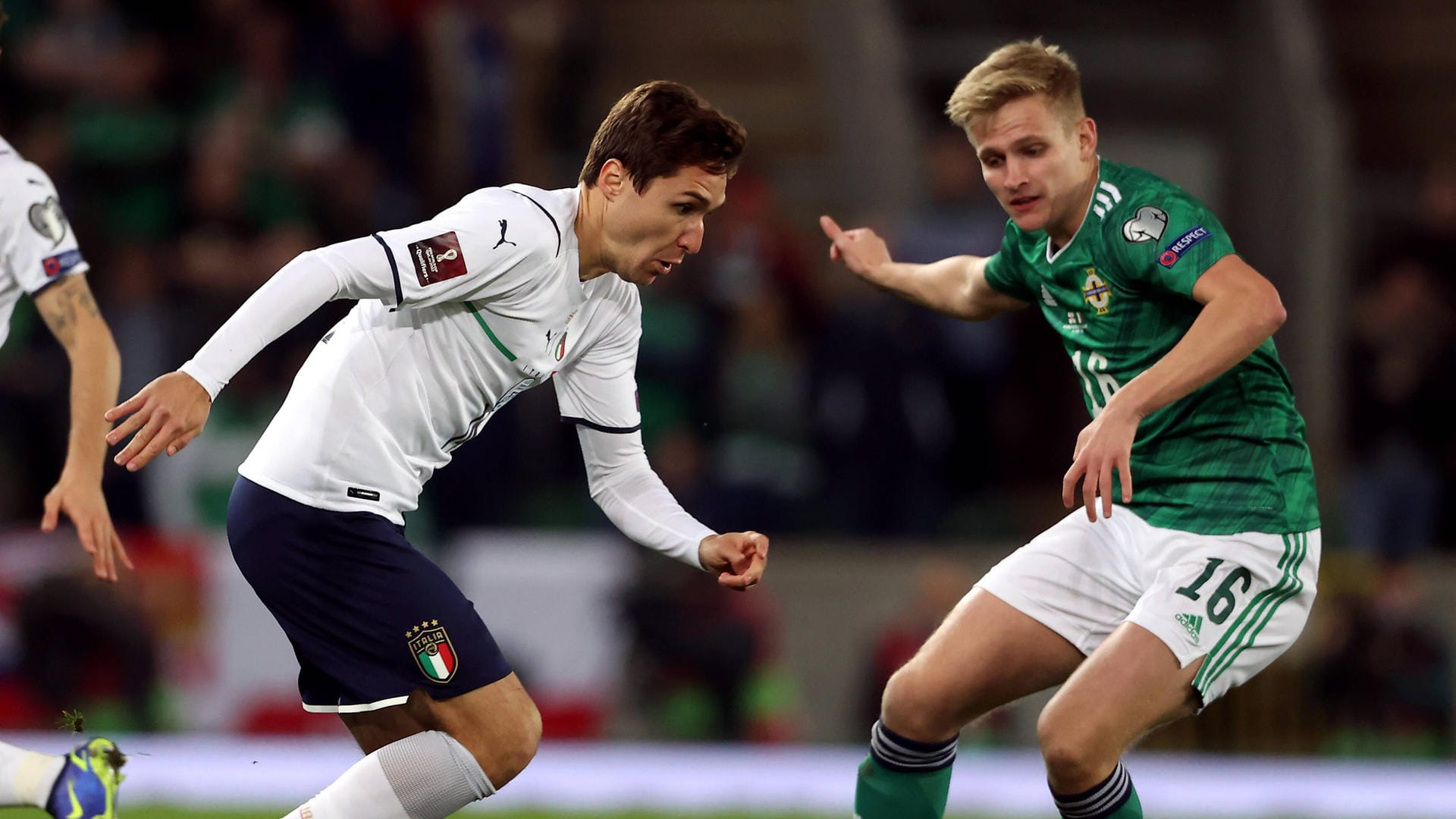 Noch einer der besseren Italien-Spieler: Außenspieler Federico Chiesa.