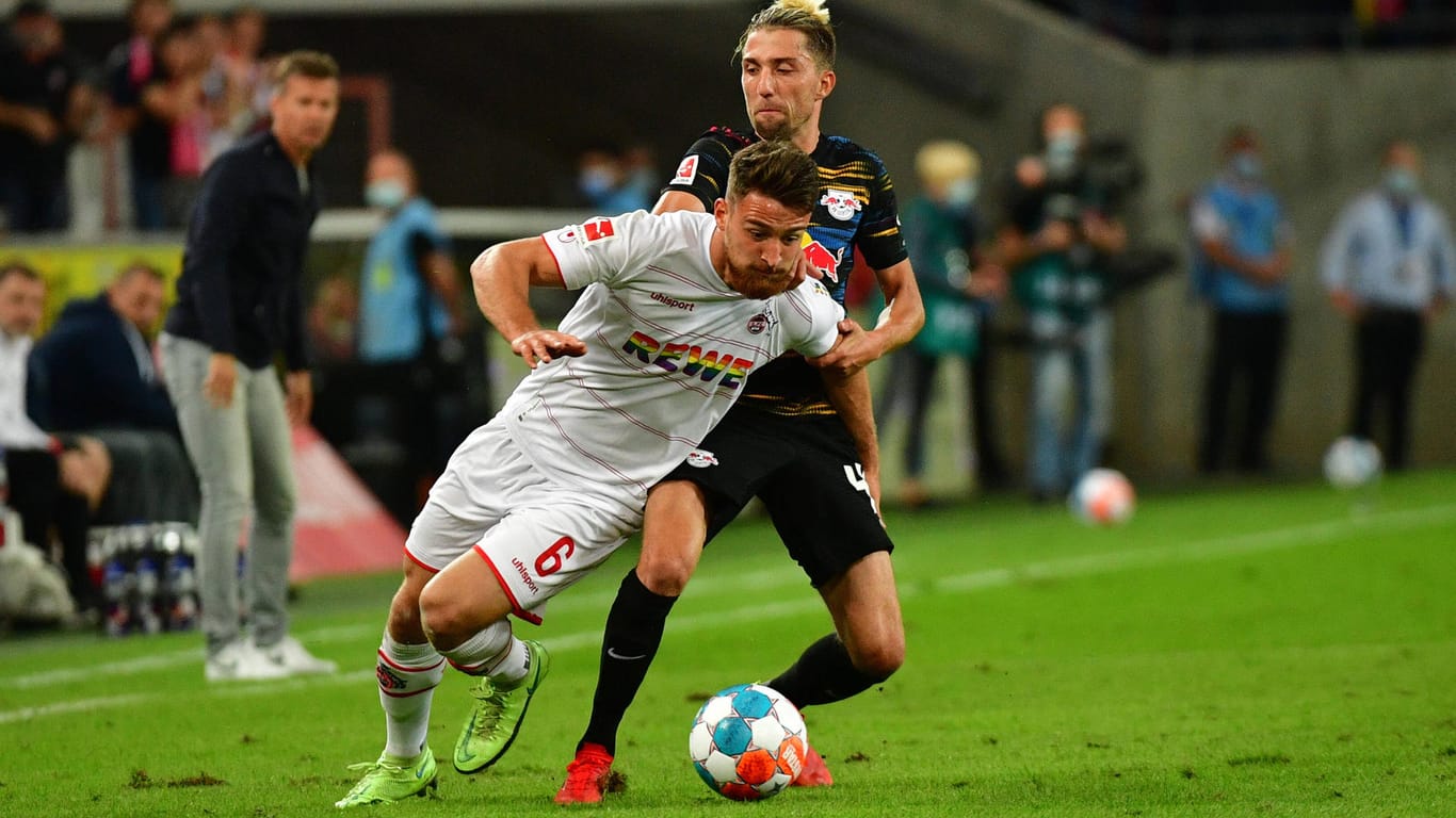 Salih Özcan im Spiel gegen den RB Leipzig: Der Mittelfeldspieler gewann zuletzt die meisten direkten Duelle auf dem Spielfeld.