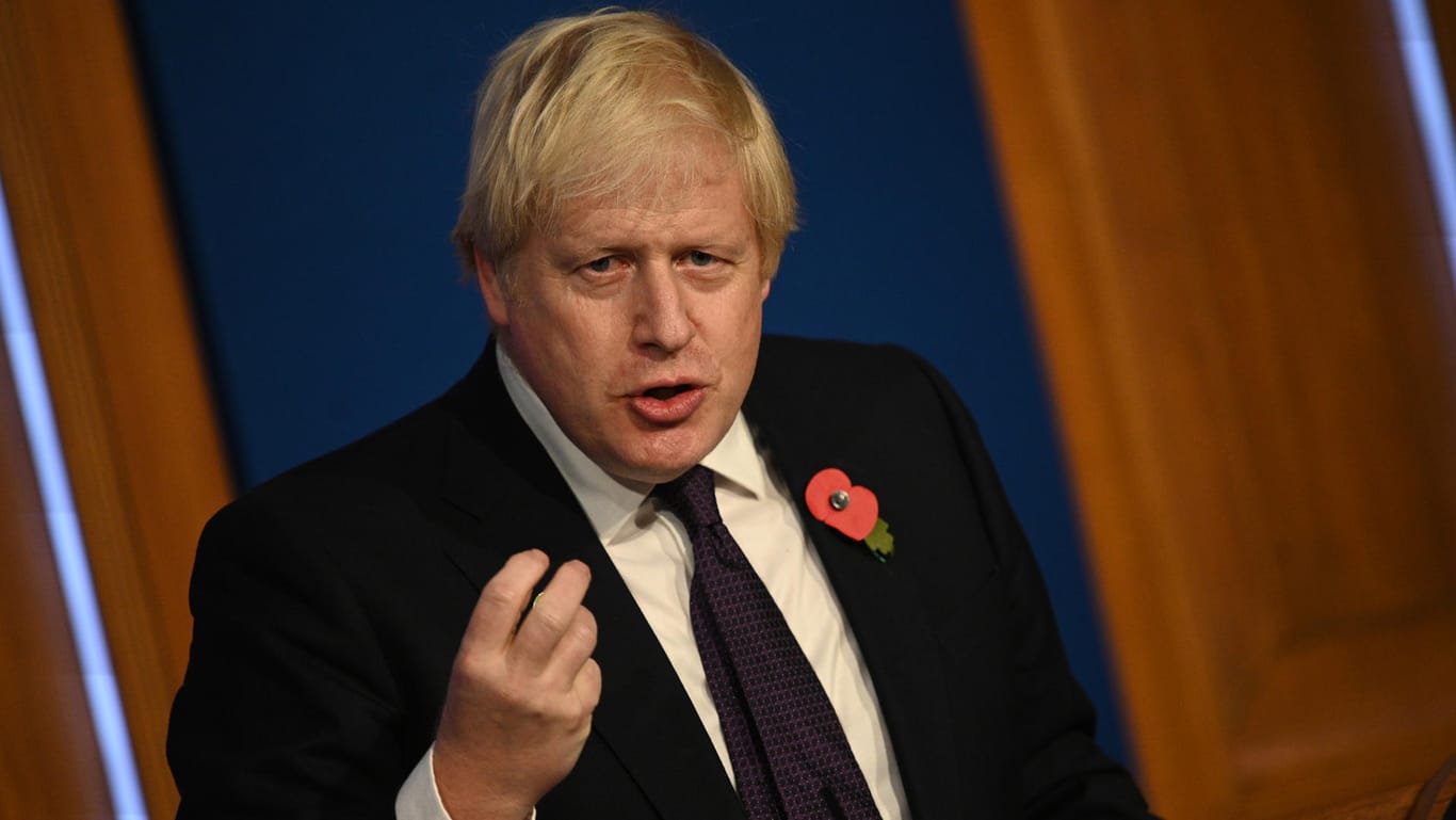 Großbritanniens Premier Boris Johnson (Archivbild): Er sprach sich am Dienstag gegen die Gaspipeline Nord Stream 2 aus.