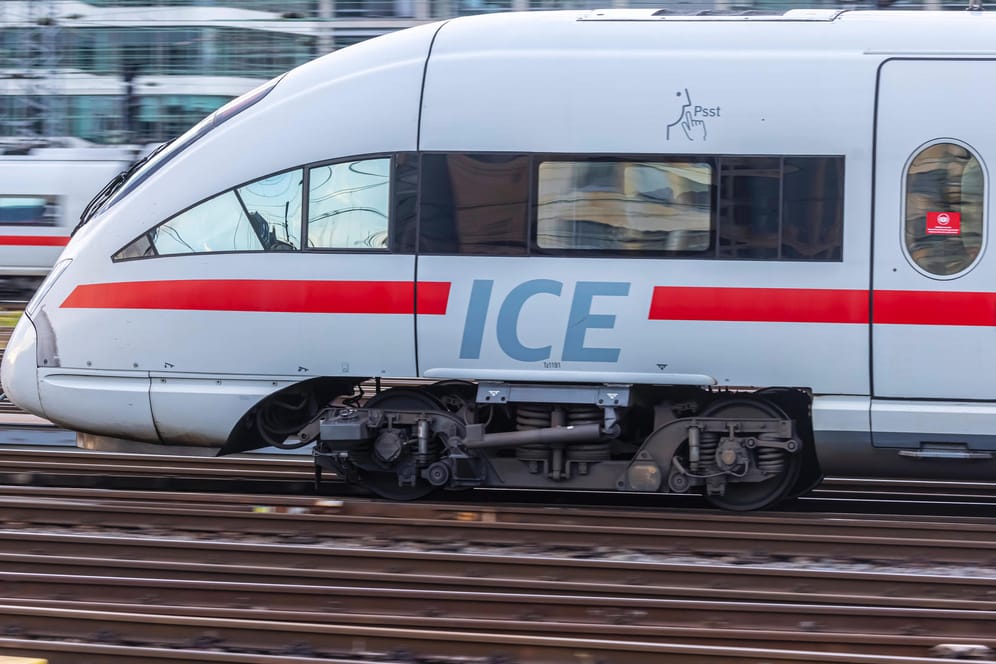Ein ICE fährt in den Hauptbahnhof in Frankfurt am Main ein (Symbolbild): Bei einem Zug in Offenburg kam es zu einem Feuer an einer Bremse.