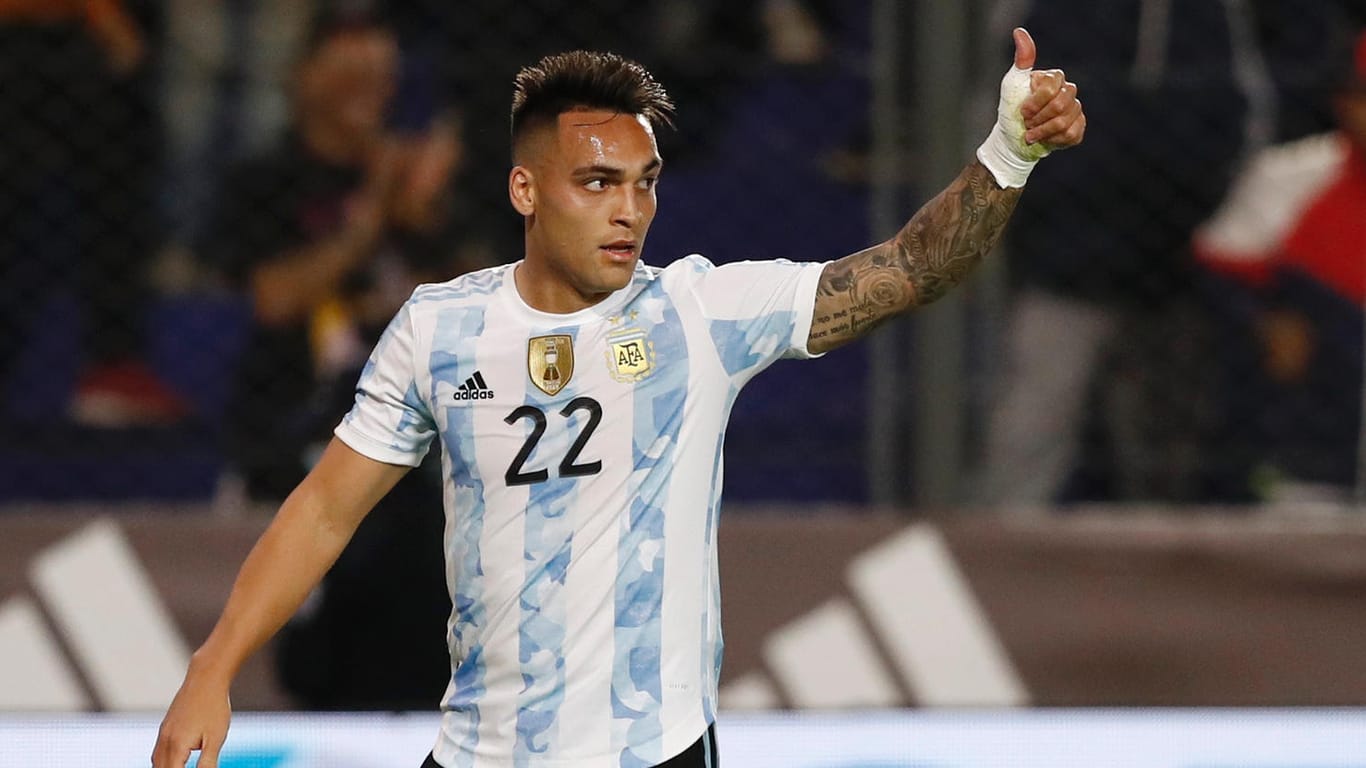Lautaro Martinez: Der argentinische Torjäger blieb zwar ohne Treffer, durfte sich aber über das WM-Ticket freuen.