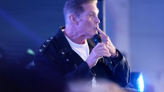 David Hasselhoff, US-Schauspieler und Sänger.