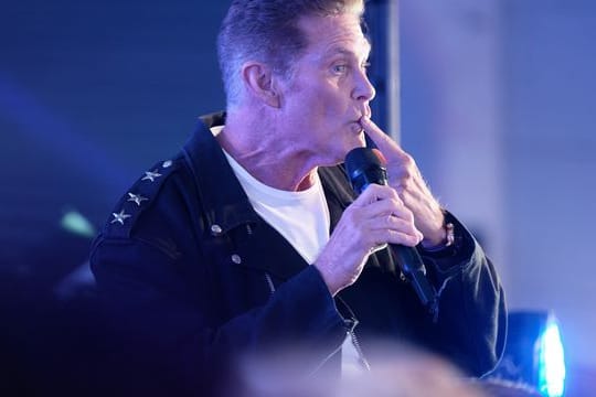 David Hasselhoff, US-Schauspieler und Sänger.