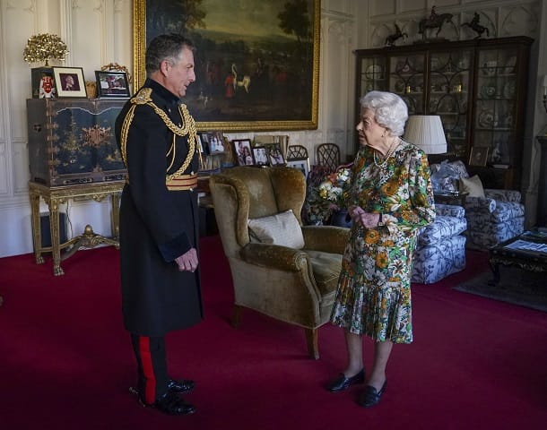 Die Queen empfing auf Schloss Windsor General Nicholas Carter.