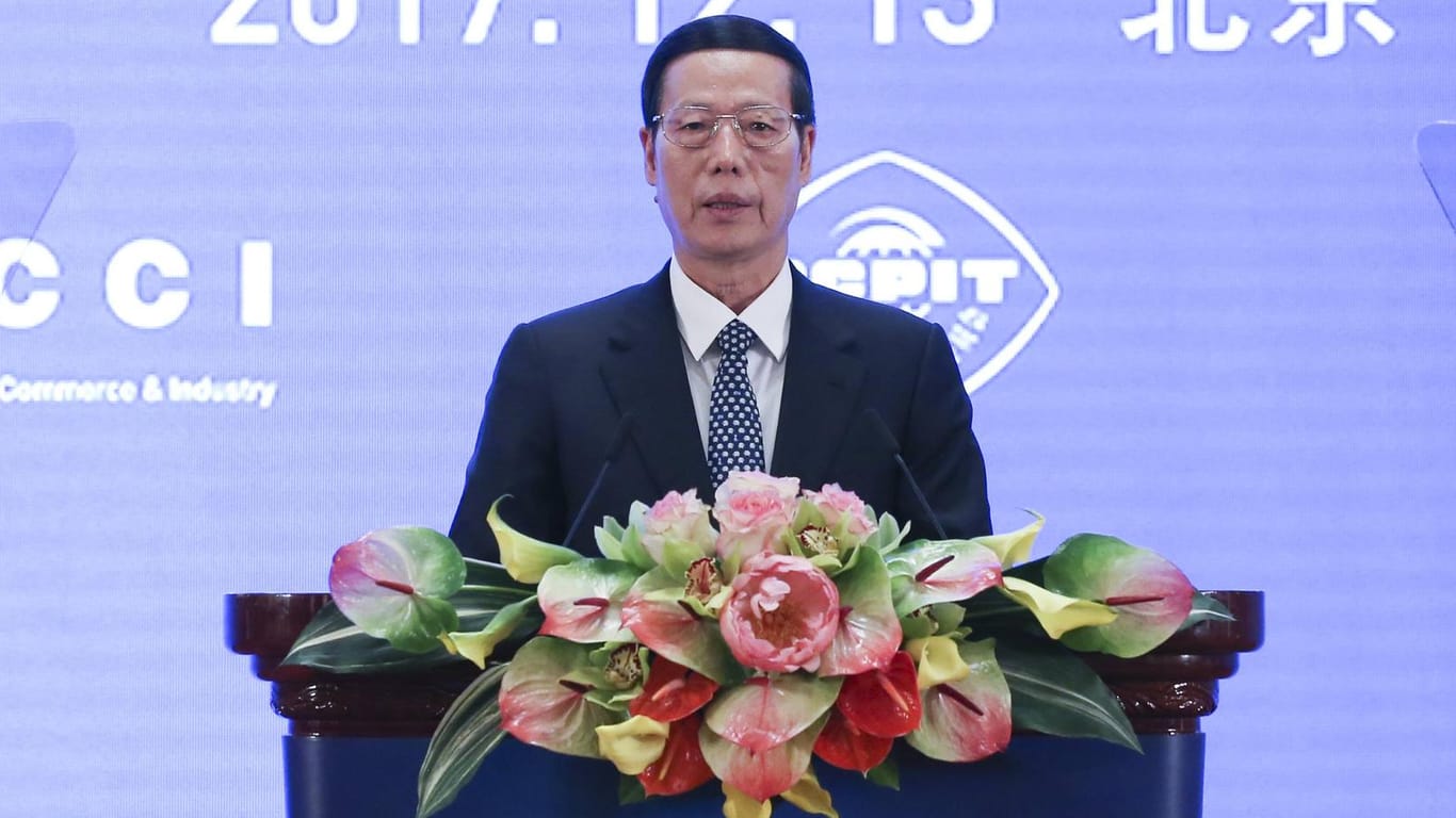 Zhang Gaoli bei einer Rede im Dezember 2017.