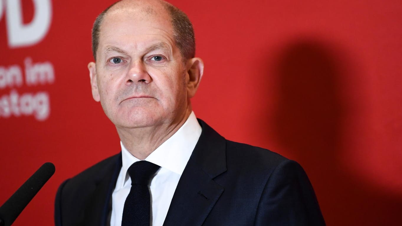 SPD-Kanzlerkandidat Olaf Scholz: "Das ist ein Moment, in dem man als Land zusammenhalten muss".