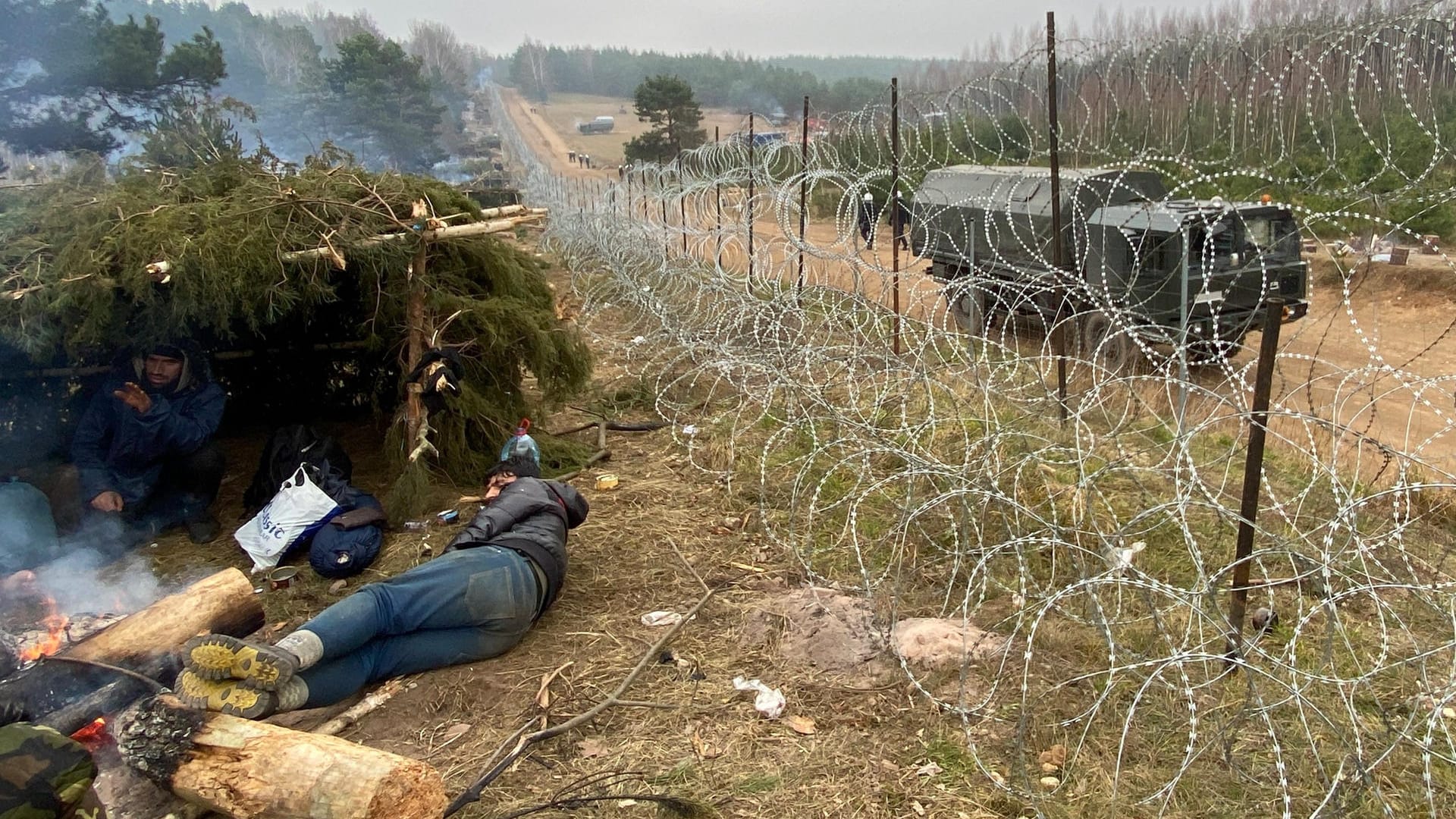 Grenzzaun zwischen Polen und Belarus: Tausende Migranten versuchen, nach Europa zu gelangen.