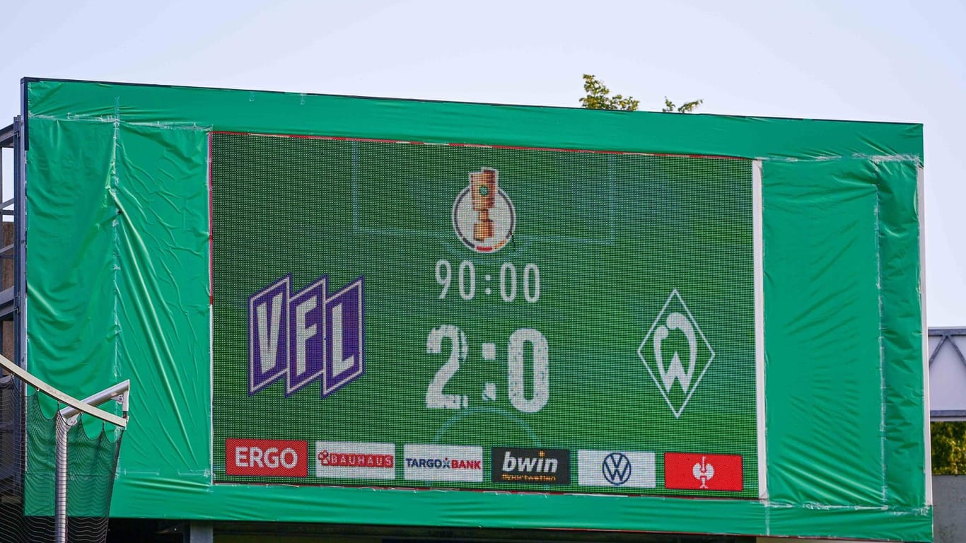 Ganz bitter: Schon in der ersten Runde flog Werder aus dem DFB-Pokal raus.