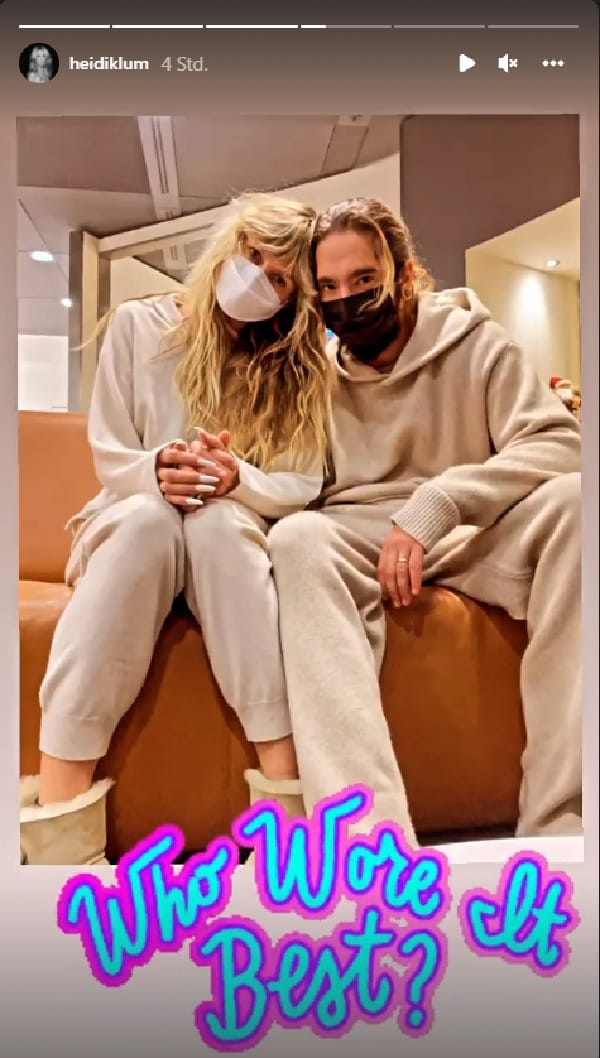 Heidi Klum und Tom Kaulitz: Die beiden tragen Partnerlook.