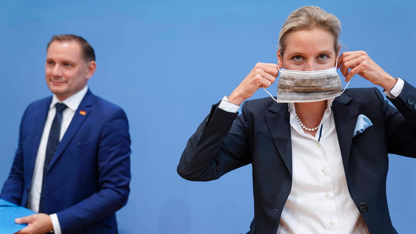 Tino Chrupalla und Alice Weidel: Die AfD-Politiker leiten seit diesem Jahr die Bundestagsfraktion ihrer Partei. (Archivfoto)