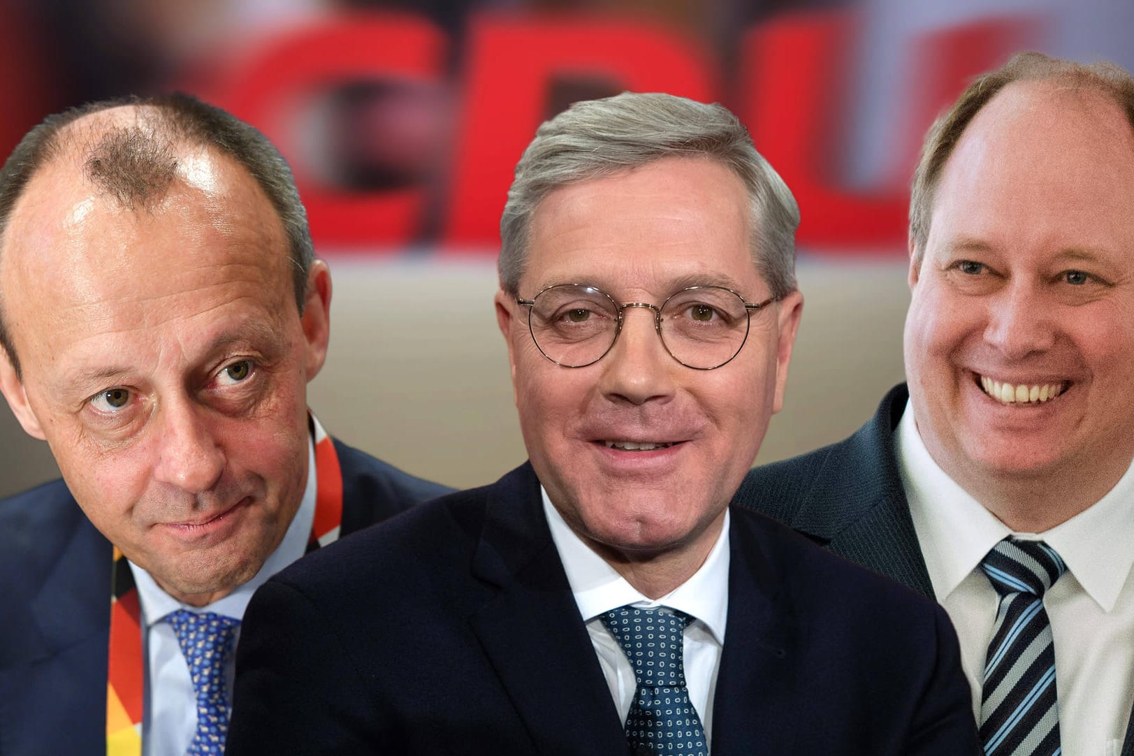 Friedrich Merz, Norbert Röttgen und Helge Braun: Die drei Politiker bewerben sich um den CDU-Vorsitz.