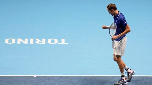 Kann seinen Titel verteidigen: Daniil Medwedew steht im Finale der ATP-Finals. Kann seinen Titel verteidigen: Daniil Medwedew steht im Finale der ATP-Finals.