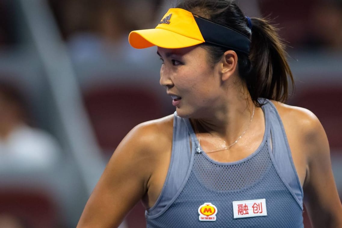 Peng Shuai in einem Match im September 2019: Nun sind neue Videos der Tennisspielerin aufgetaucht.