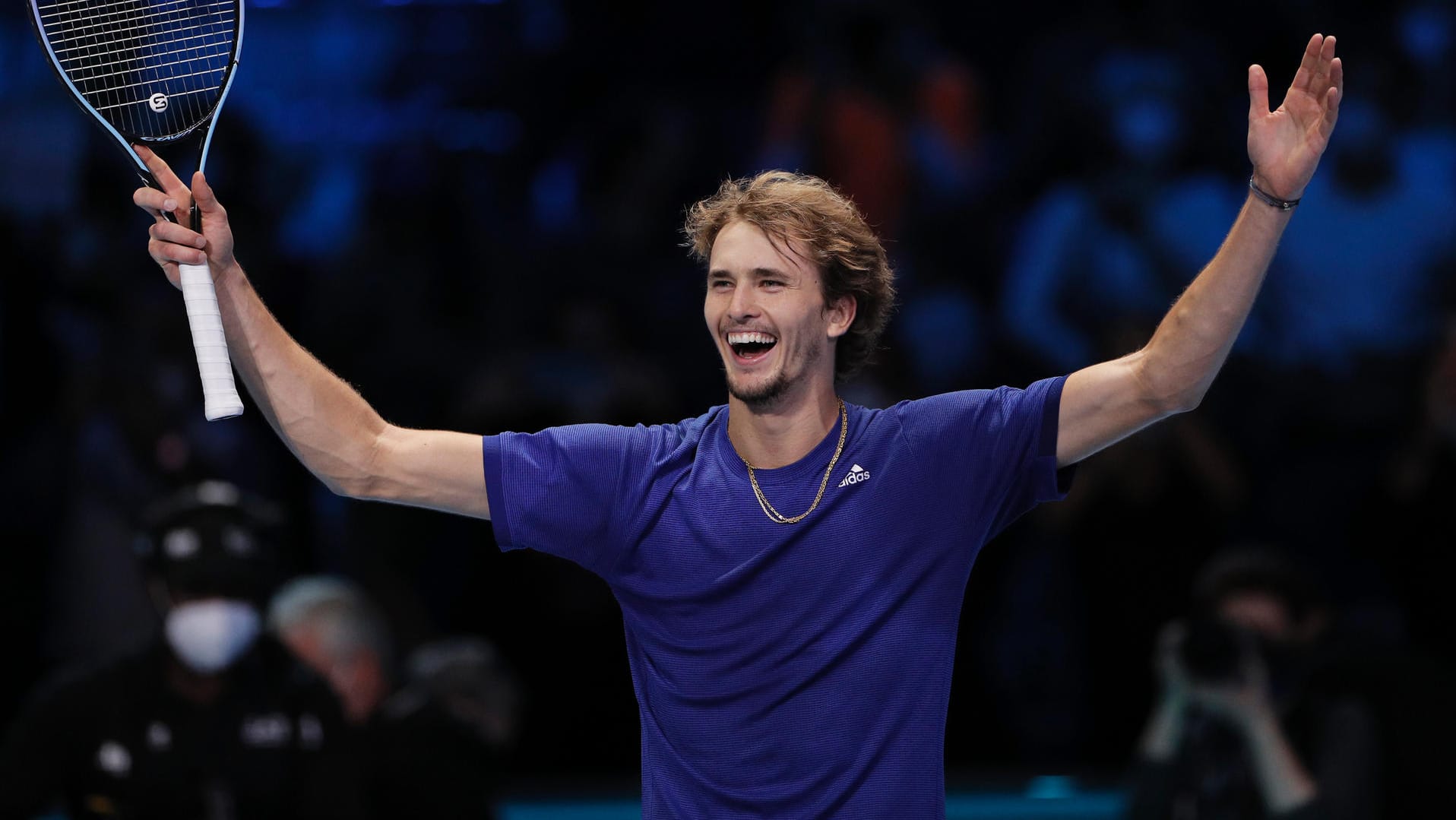 Überglücklich: Alexander Zverev nach seinem im Endspiel gegen Daniil Medvedev.