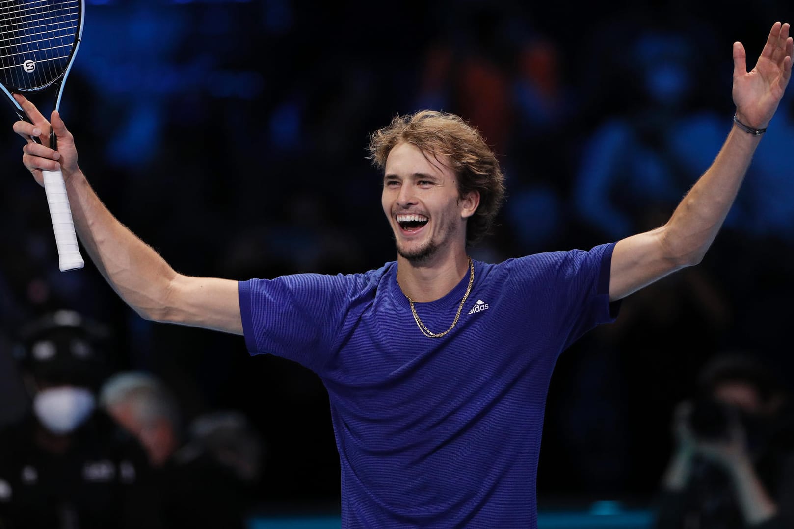 Überglücklich: Alexander Zverev nach seinem im Endspiel gegen Daniil Medvedev.