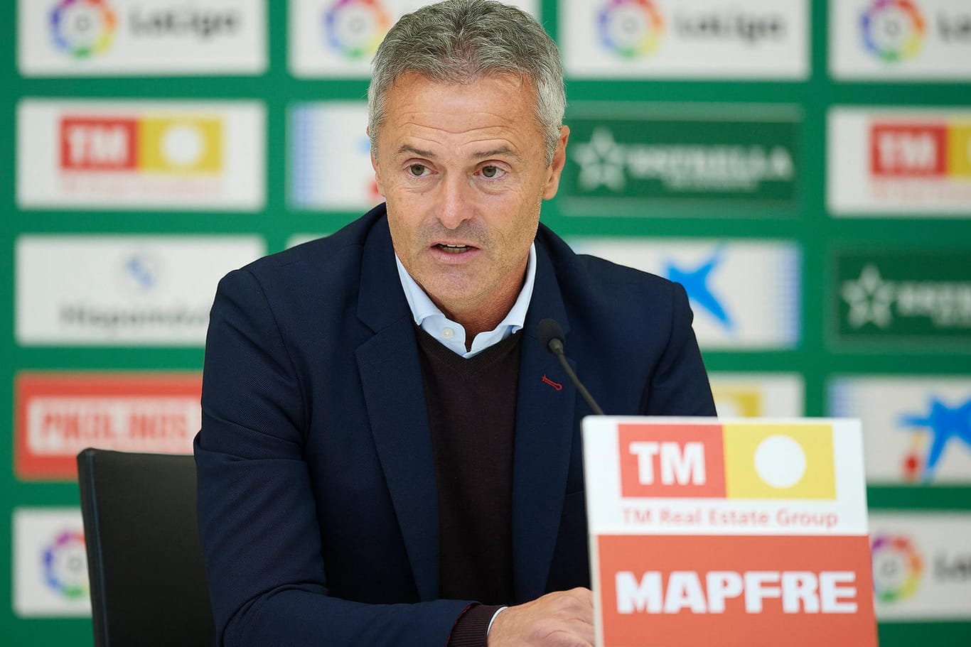 Nicht mehr Trainer von Elche: Fran Escribá auf seiner letzten Pressekonferenz als Coach des Klubs.
