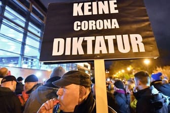 Corona-Demo in Erfurt