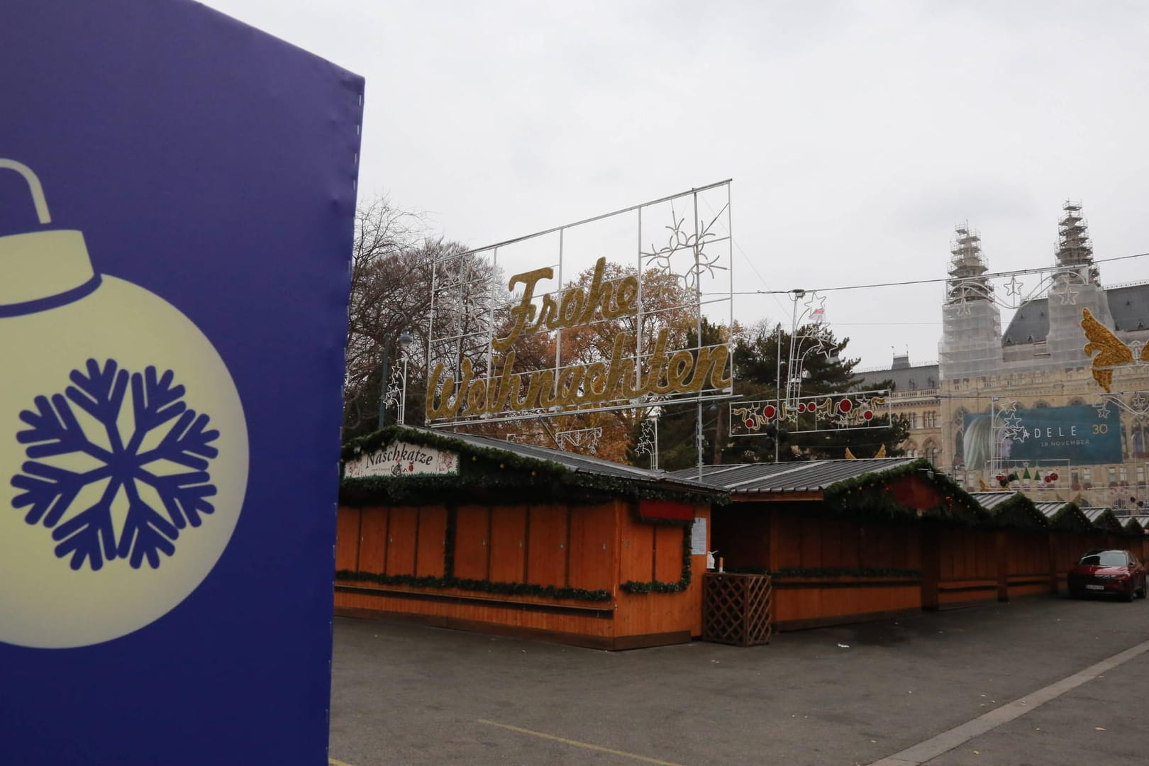 Der Christkindlmarkt in Wien bleibt dicht: In Österreich hat am Montag der vierte Lockdown begonnen.