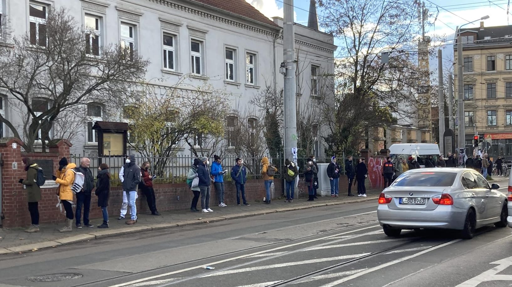 Impfzentrum in Plagwitz: Die meisten sind zum Boostern gekommen.