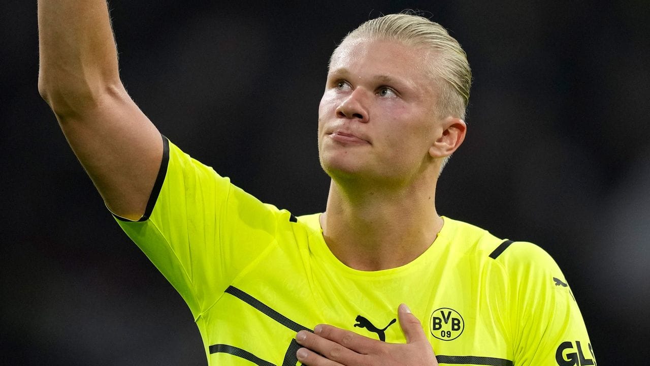 Dürfte Borussia Dortmund wegen einer Hüftbeuger-Verletzung erneut noch einige Wochen fehlen: Erling Haaland.