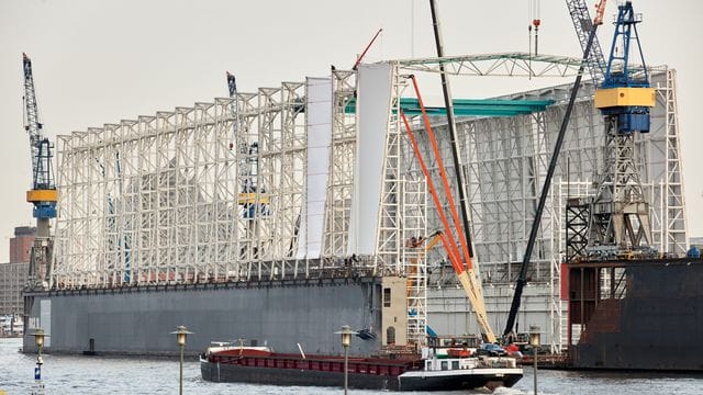 Werft Blohm+Voss in Hamburg
