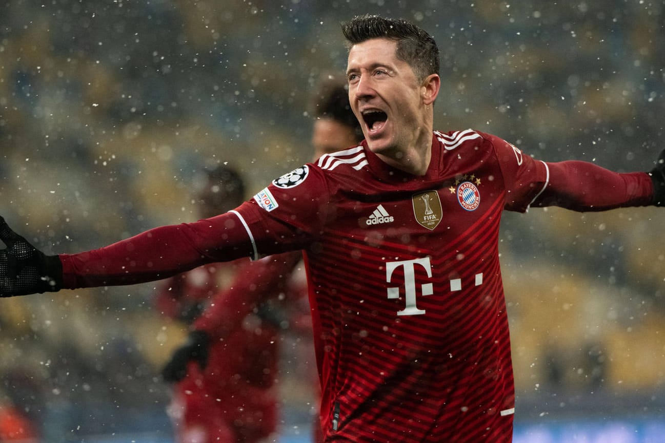 Robert Lewandowski: Der Torjäger brachte die Bayern mit einem traumhaften Treffer in Führung.