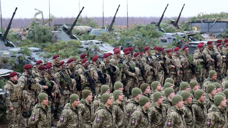 Manöver in der Ukraine: Die ukrainische Armee ist sieben Jahre nach der Annexion der Krim besser aufgestellt als noch im Jahr 2014.
