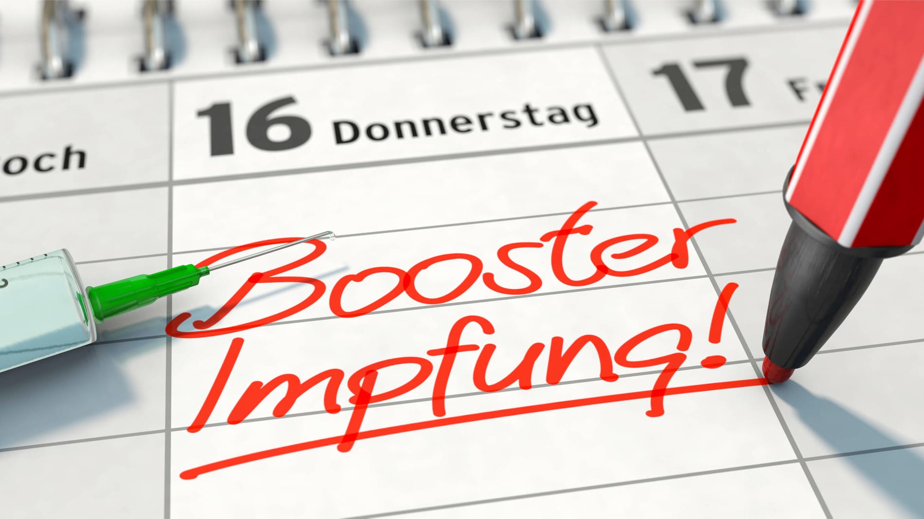 Booster-Impfung: Viele haben sich bereits einen Termin für die Auffrischungsimpfung gemacht.