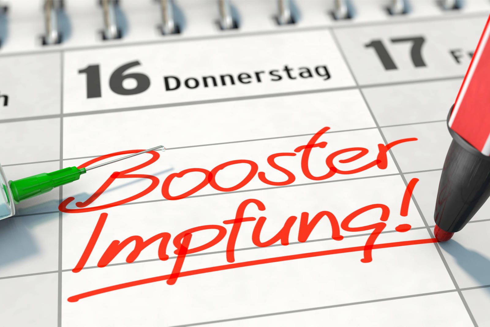 Booster-Impfung: Viele haben sich bereits einen Termin für die Auffrischungsimpfung gemacht.