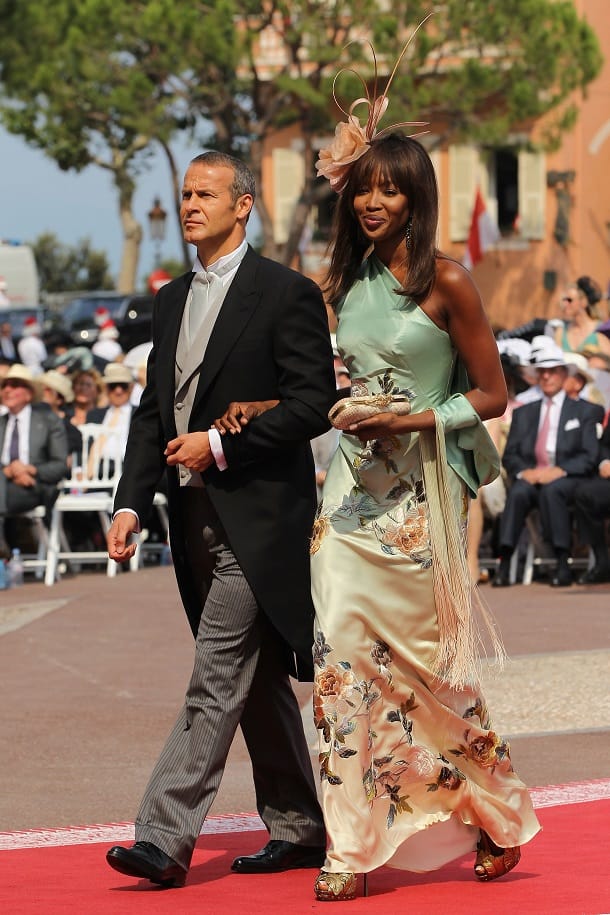 Vladislav Doronin und Naomi Campbell auf der Hochzeit von Charlène und Albert von Monaco.
