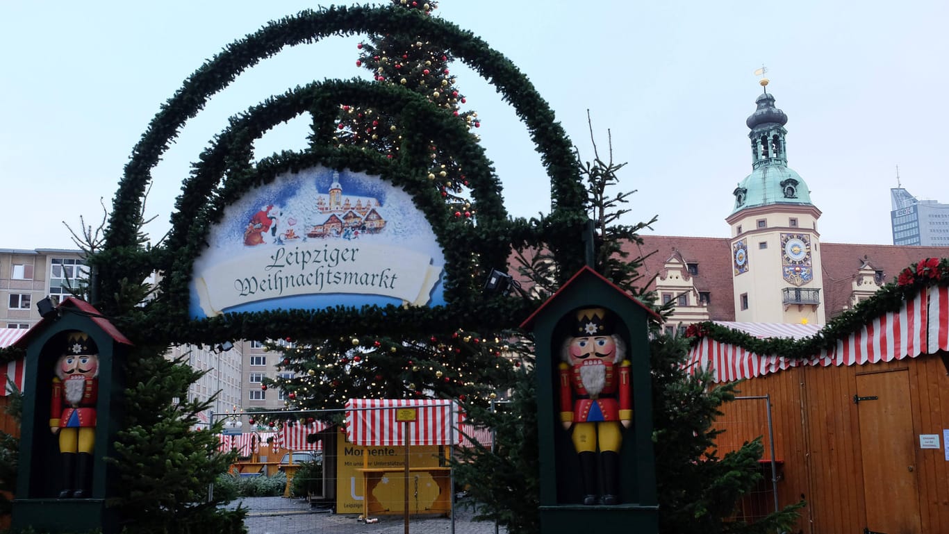 Der Leipziger Weihnachtsmarkt: So wie er wurden auch viele andere Märkte dieses Jahr abgesagt.