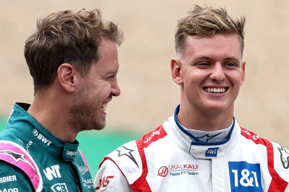 Sebastian Vettel (l.) und Mick Schumacher: In der Formel 1 sind sie Konkurrenten, beim Race of Champions bilden sie ein Team.