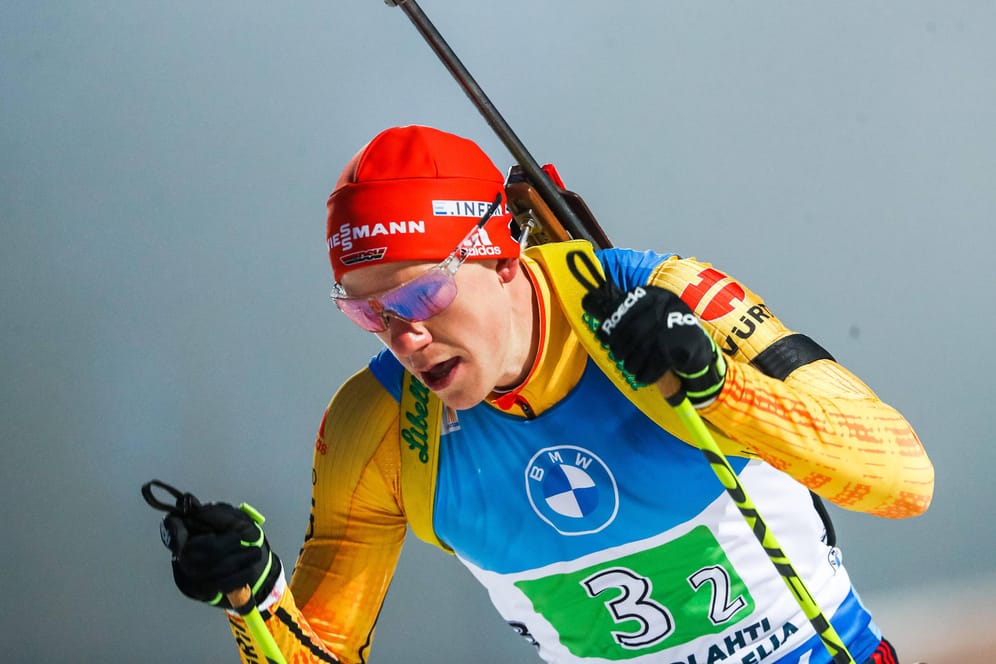 Roman Rees: Der deutsche Biathlet vergangene Saison in Finnland beim Weltcup.